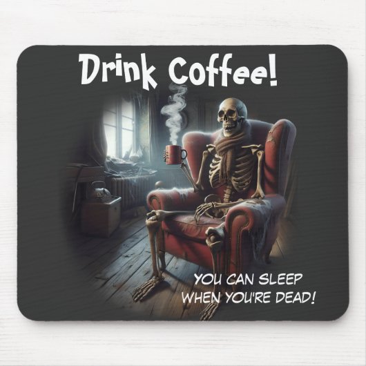 Kaffee trinken mousepad (Vorne)