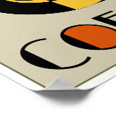 Kaffee trinken poster (Ecke)