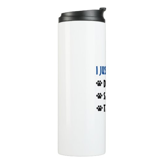 Kaffee trinken, Rettend Tiere, Nickerchen nehmen Thermosbecher (Nach links gedreht)