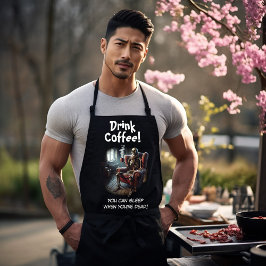 Kaffee trinken schürze