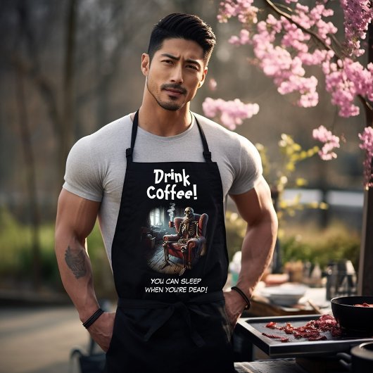 Kaffee trinken schürze
