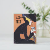 Kaffee trinken, Text hinzufügen, Postkarte (Stehend Vorderseite)