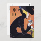 Kaffee trinken, Text hinzufügen, Postkarte (Vorne/Hinten)