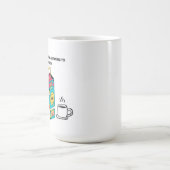 Kaffee trinken und 80er-Musik hören Kaffeetasse (Mittel)