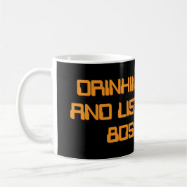 Kaffee trinken und 80er-Musik hören Kaffeetasse