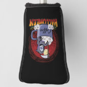 Kaffee trinken und Beängstigend sein Golf Headcover (Rotieren 90)