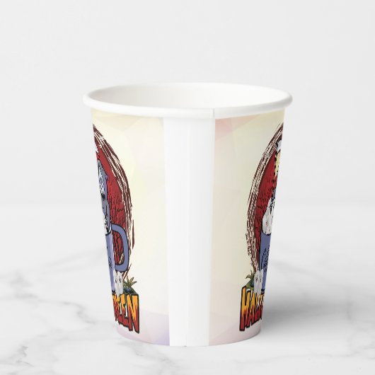 Kaffee trinken und Beängstigend sein Pappbecher (Rechts)