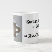 Kaffee trinken während man koreanische Dramen sieh Jumbo-Tasse (Vorderseite)