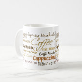 Kaffee trinkt Kaffee-Tasse Kaffeetasse (Vorderseite Links)