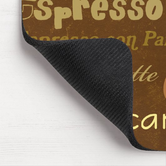 Kaffee trinkt Mousepad (Ecke)