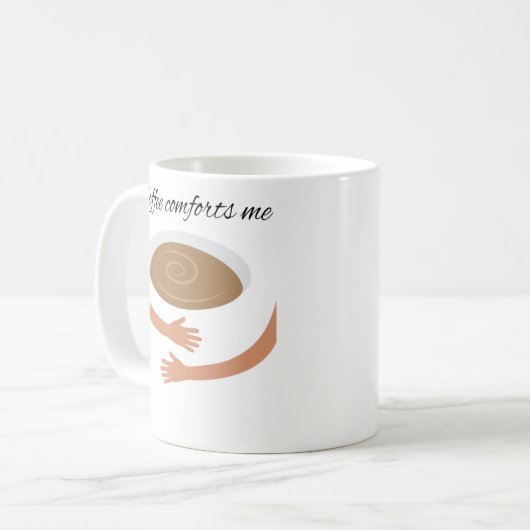 Kaffee Trost mir Tasse (Vorderseite Links)