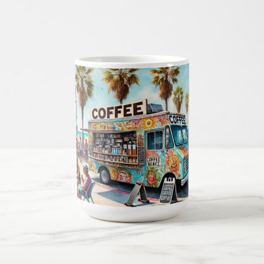 Kaffee Truck Venedig Beach Kaffeetasse (Mittel)