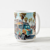 Kaffee Truck Venedig Beach Kaffeetasse (VorderseiteRechts)