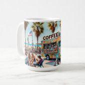 Kaffee Truck Venedig Beach Kaffeetasse (Vorderseite Links)