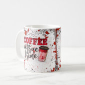 Kaffee & True Crime Kaffeetasse (Vorderseite Links)