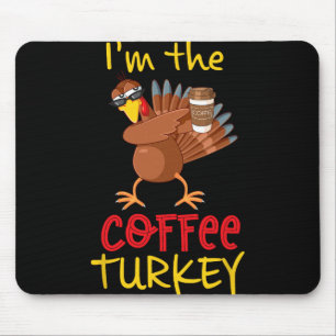 Kaffee Truthahn passende Familientruppe Thanksgivi Mousepad