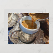 Kaffee, Türkische Kaffeekarte Postkarte (Vorne/Hinten)
