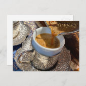 Kaffee, Türkischer Kaffee Postkarte (Vorne/Hinten)
