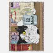 Kaffee Tuxedo Cat Funny Decke (Vorderseite Vertikal)