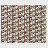Kaffee Tuxedo Cat Funny Geschenkpapier (Flach)