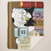 Kaffee Tuxedo Cat Funny Sherpadecke (Vorderseite)