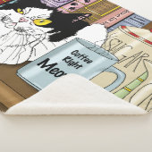 Kaffee Tuxedo Cat Funny Sherpadecke (3/4)