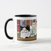Kaffee Tuxedo Cat Funny Tasse (Links)
