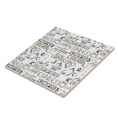 Kaffee-Typografie Fliese (Seite)