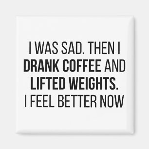 Kaffee u. Gewichte Magnet