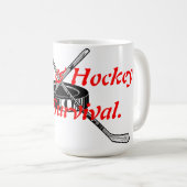 Kaffee u. Hockey Kaffeetasse (VorderseiteRechts)