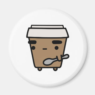 Kaffee u. Löffel Magnet