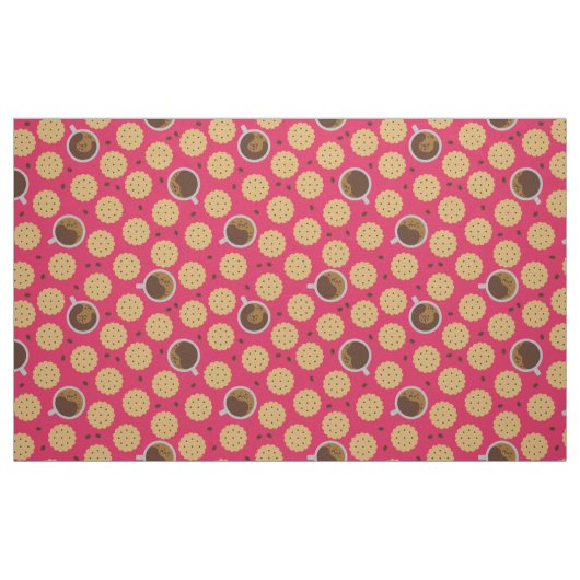 Kaffee u. Plätzchen Stoff (Fat Quarter (45,7 x 55,9 cm))