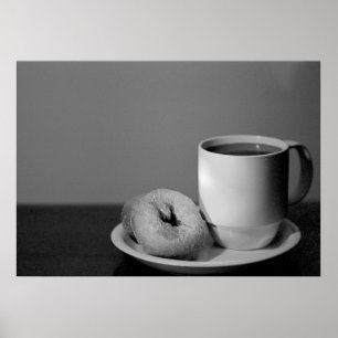 Kaffee u. Schaumgummiringe Poster