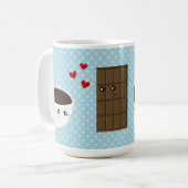 Kaffee-u. Schokoladen-Liebe Kaffeetasse (Vorderseite Links)
