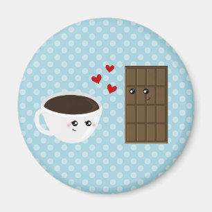Kaffee-u. Schokoladen-Liebe Magnet