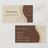 Kaffee-u. Schokoladen-Visitenkarte Visitenkarte (Vorne/Hinten)