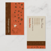 Kaffee-u. Schokoladen-Visitenkarte Visitenkarte (Vorne/Hinten)