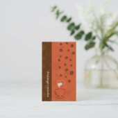 Kaffee-u. Schokoladen-Visitenkarte Visitenkarte (Stehend Vorderseite)