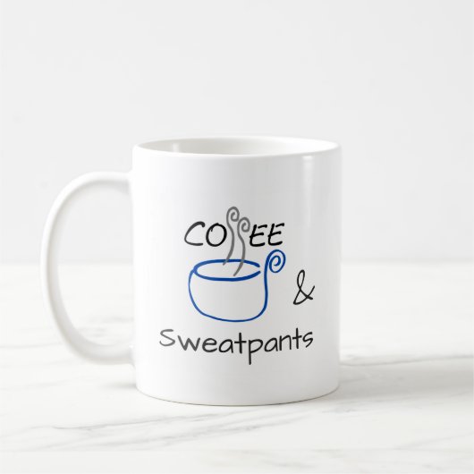 Kaffee u. Sweatpants Kaffeetasse (Links)