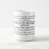 Kaffee-u. Tee-Zitat-Tasse Kaffeetasse (Mittel)