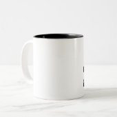 Kaffee- u. Wodka-Tasse, lustiges Geschenk, durch Zweifarbige Tasse (Vorderseite Links)
