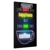 Kaffee überall kann man Kaffee kaufen Klemmbrett (Rechts)