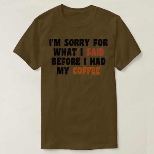 Kaffee-Übergabe 8 T-Shirt (Design vorne)