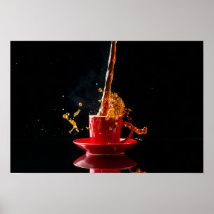 Kaffee-Überschwemmung Poster