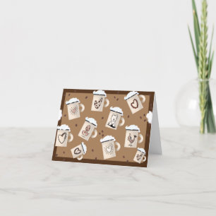 Kaffee-Überzugskarte Dankeskarte