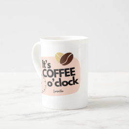 Kaffee Uhr Porzellantasse