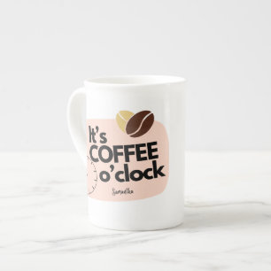 Kaffee Uhr Porzellantasse