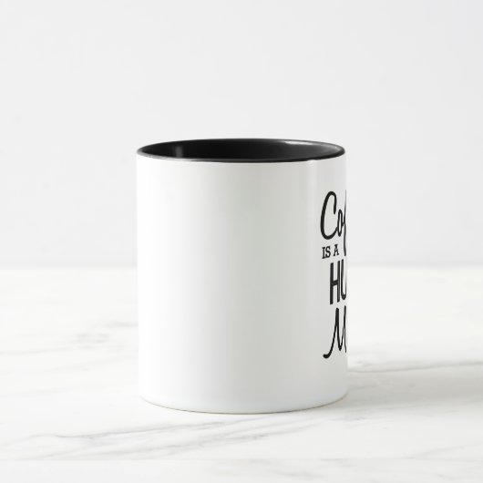 Kaffee umarmt eine Tasse (Zentrum)