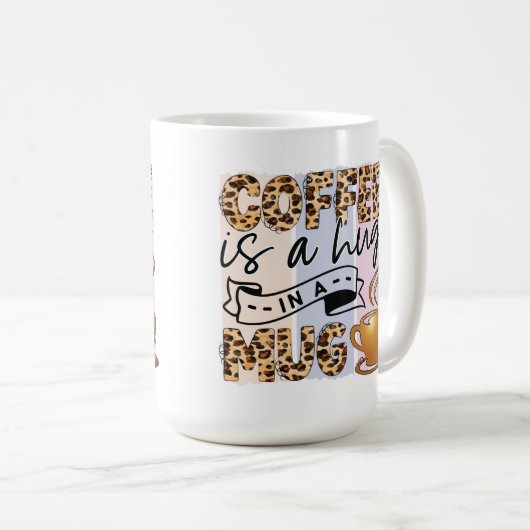 Kaffee umarmt eine Tasse (VorderseiteRechts)