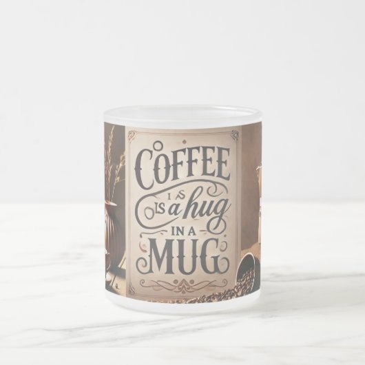 Kaffee umarmt in einer Tasse (Mittel)